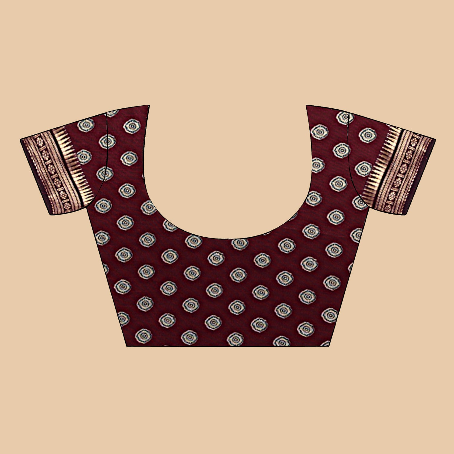 Kalamkari Printed Saree – Mustard