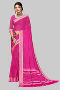 Leheriya Print Saree – Pink