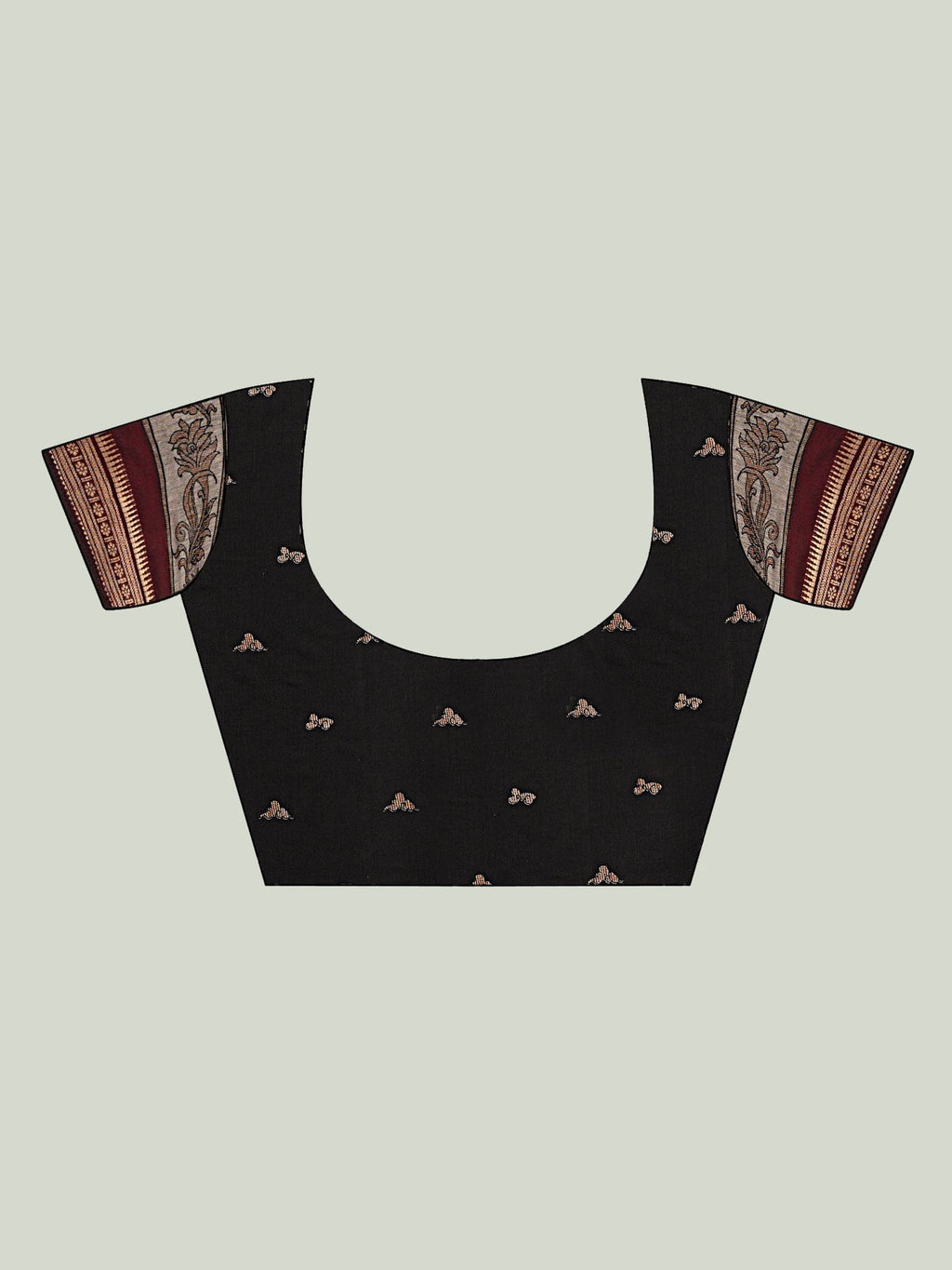 Kalamkari Art Print Saree – Maroon