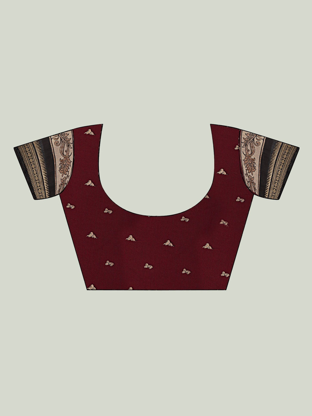 Kalamkari Art Print Saree – Black