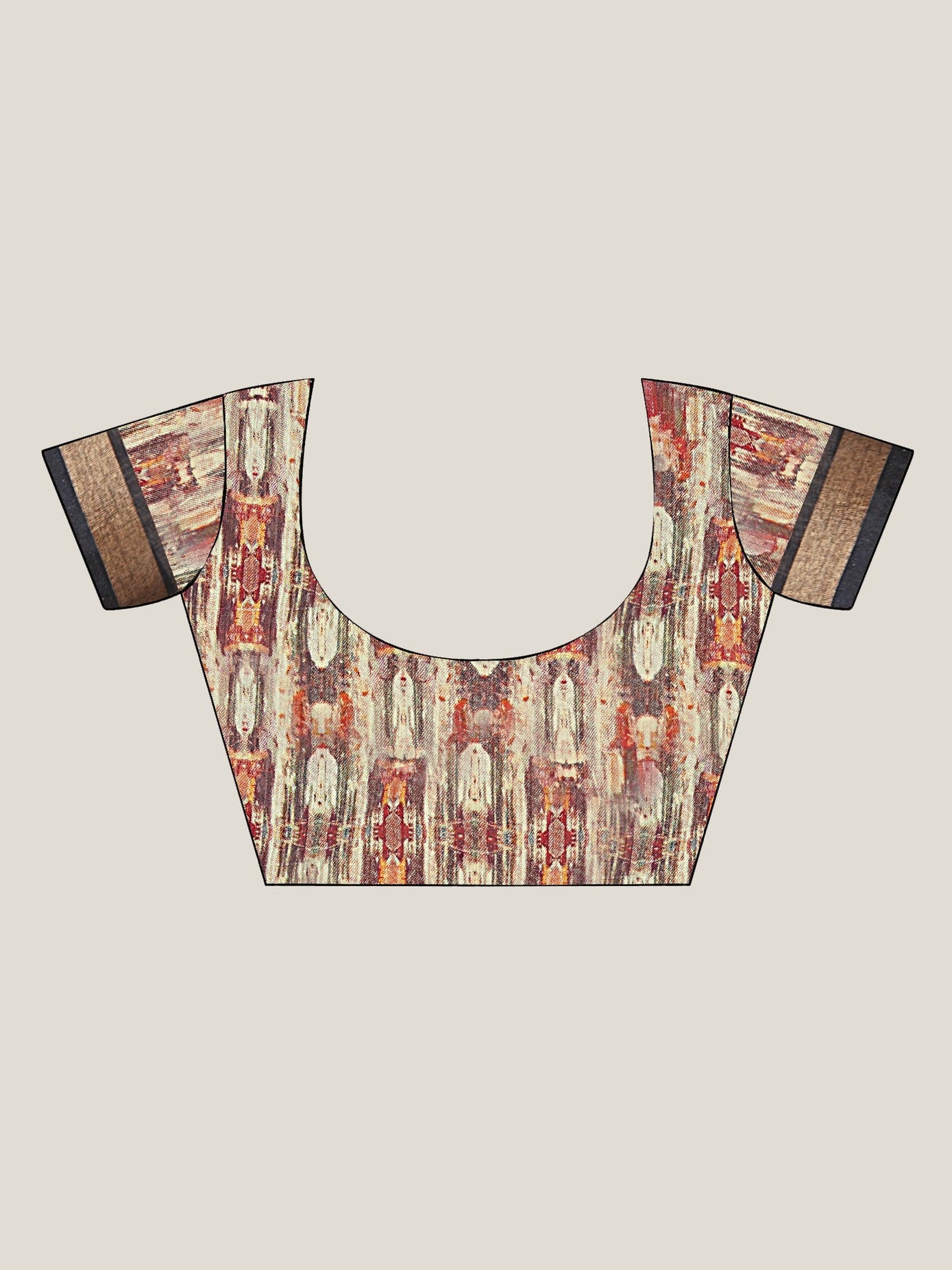 Kalamkari Printed Saree – Maroon